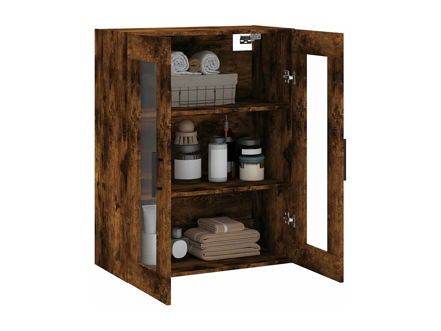 Wandschrank,Wandhängeschrank Räuchereiche 69,5x34x90 cm -gkd359430