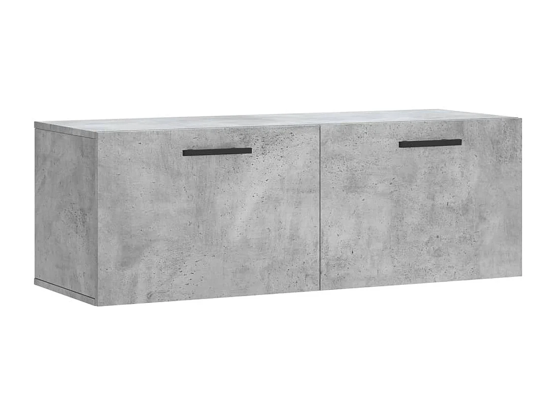 Wandschrank,Wandhängeschrank Betongrau 100x36,5x35 cm Holzwerkstoff -gkd607704