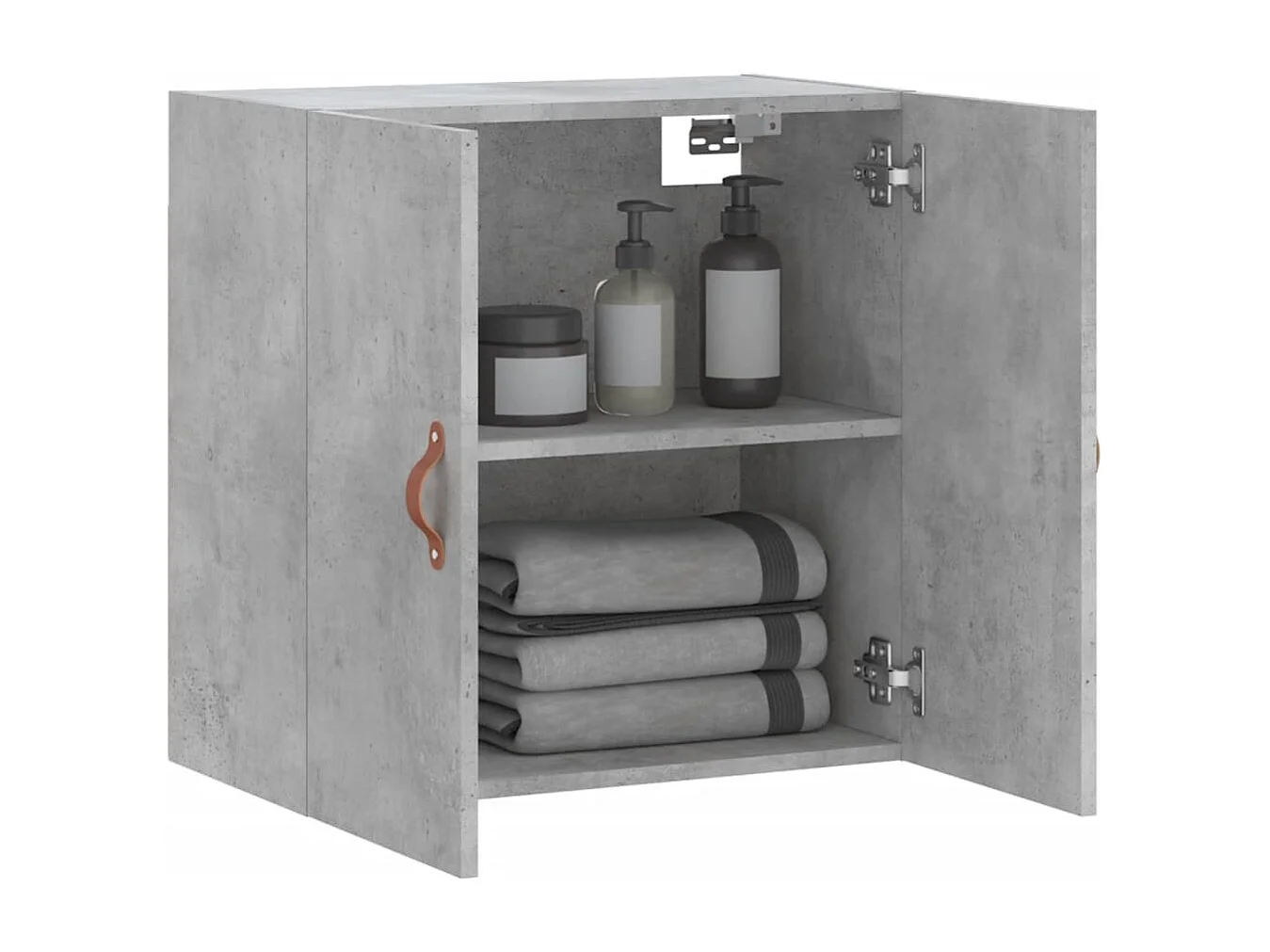 Wandschrank,Wandhängeschrank Betongrau 60x31x60 cm Holzwerkstoff -gkd91732