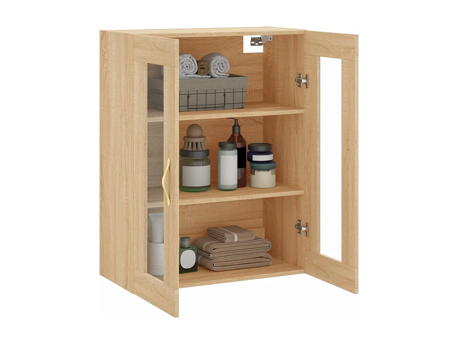 Wandschrank,Wandhängeschrank Sonoma-Eiche 69,5x34x90 cm -gkd22345