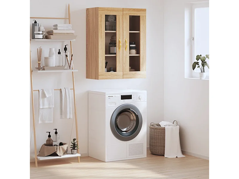 Wandschrank,Wandhängeschrank Sonoma-Eiche 69,5x34x90 cm -gkd22345