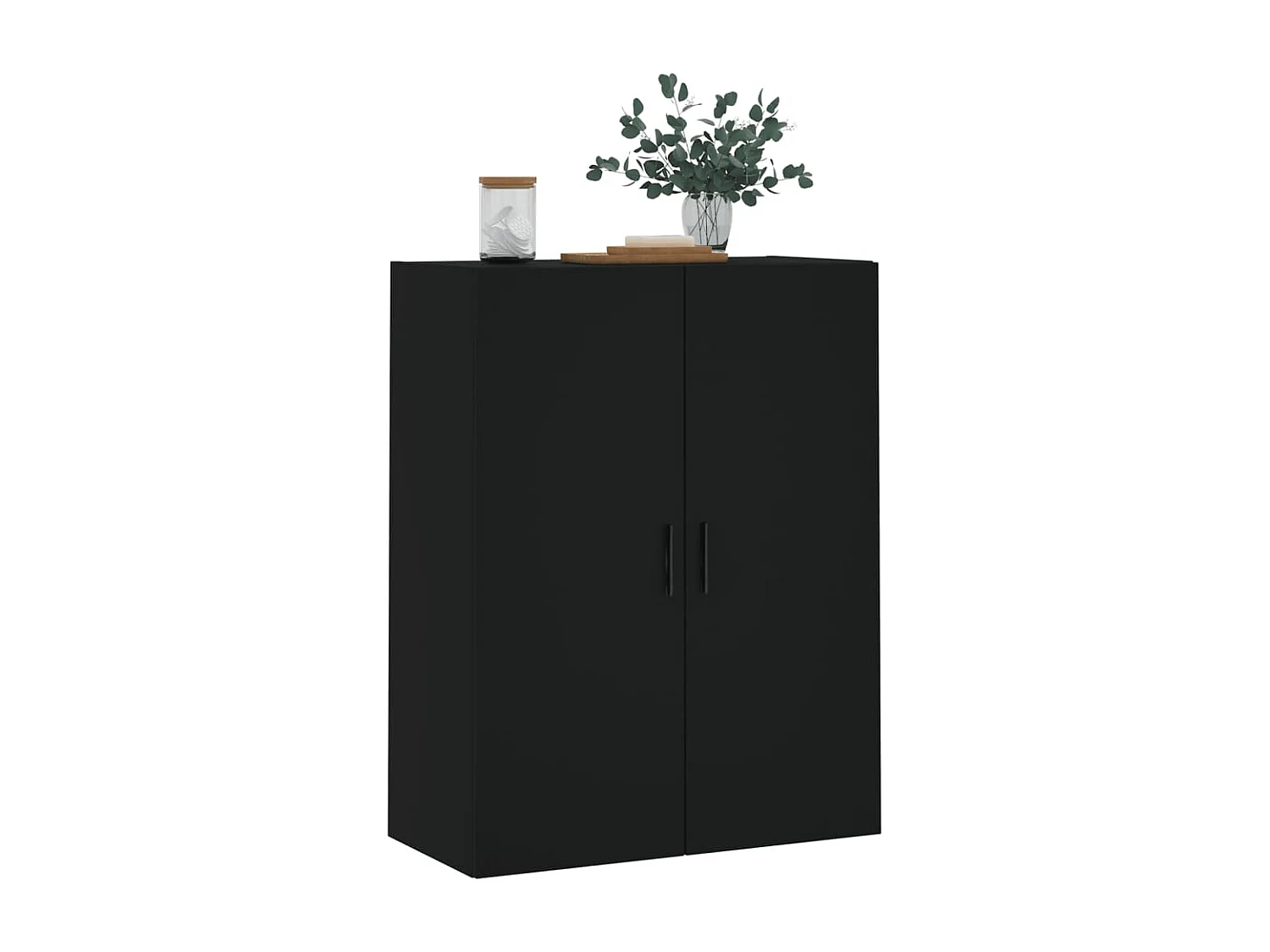 Wandschrank,Wandhängeschrank Schwarz 69,5x34x90 cm -gkd595879