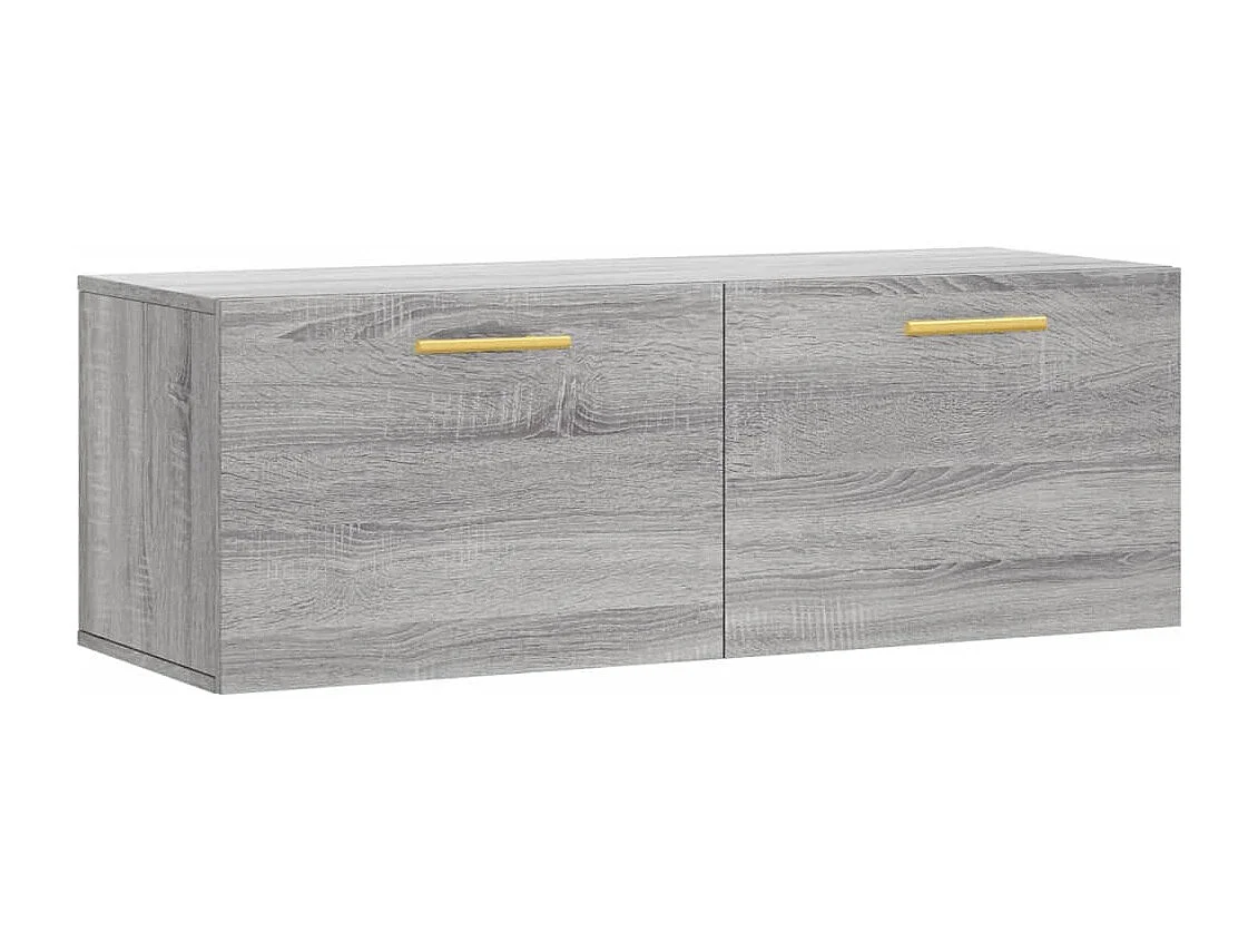 Wandschrank,Wandhängeschrank Grau Sonoma 100x36,5x35 cm Holzwerkstoff -gkd966824