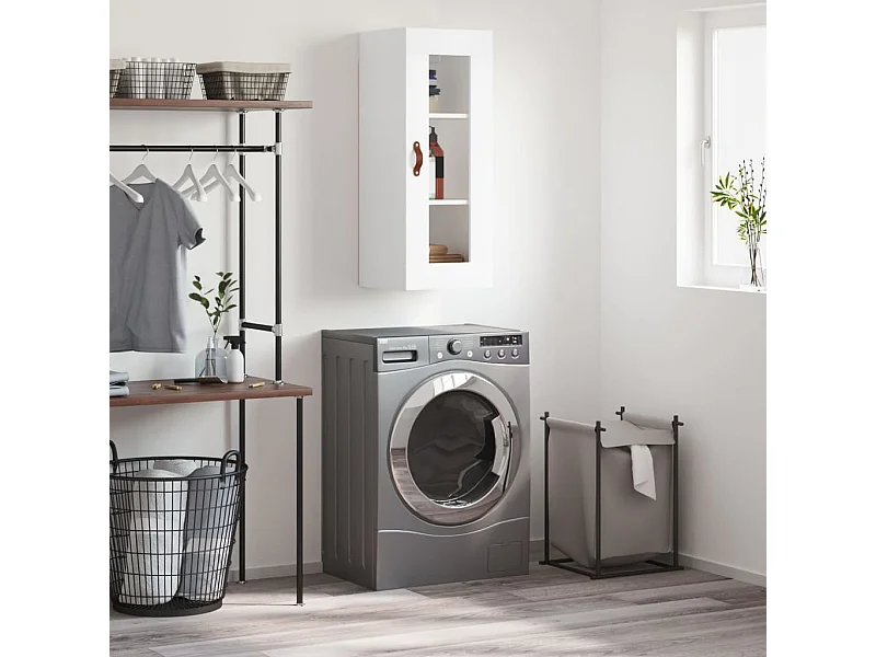 Wandschrank,Wandhängeschrank Weiß 34,5x34x90 cm -gkd899665