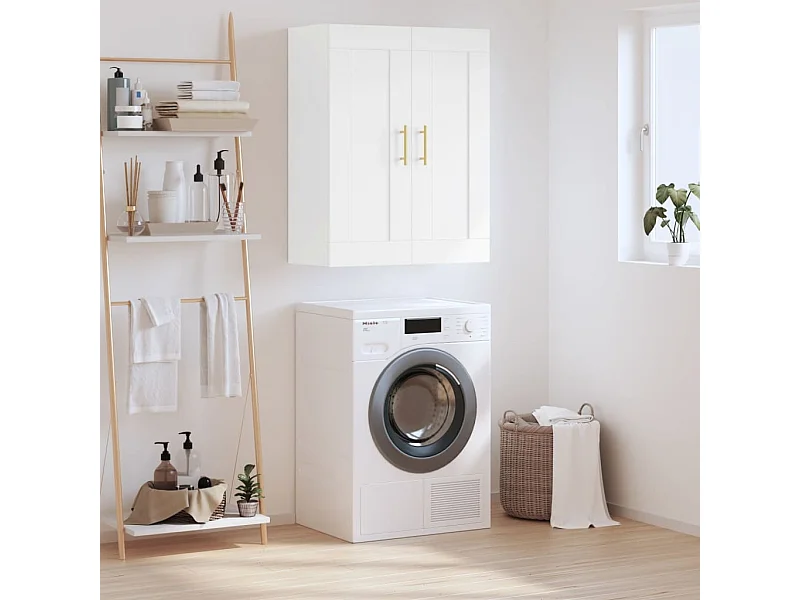 Wandschrank,Wandhängeschrank Weiß 69,5x34x90 cm Holzwerkstoff -gkd39252