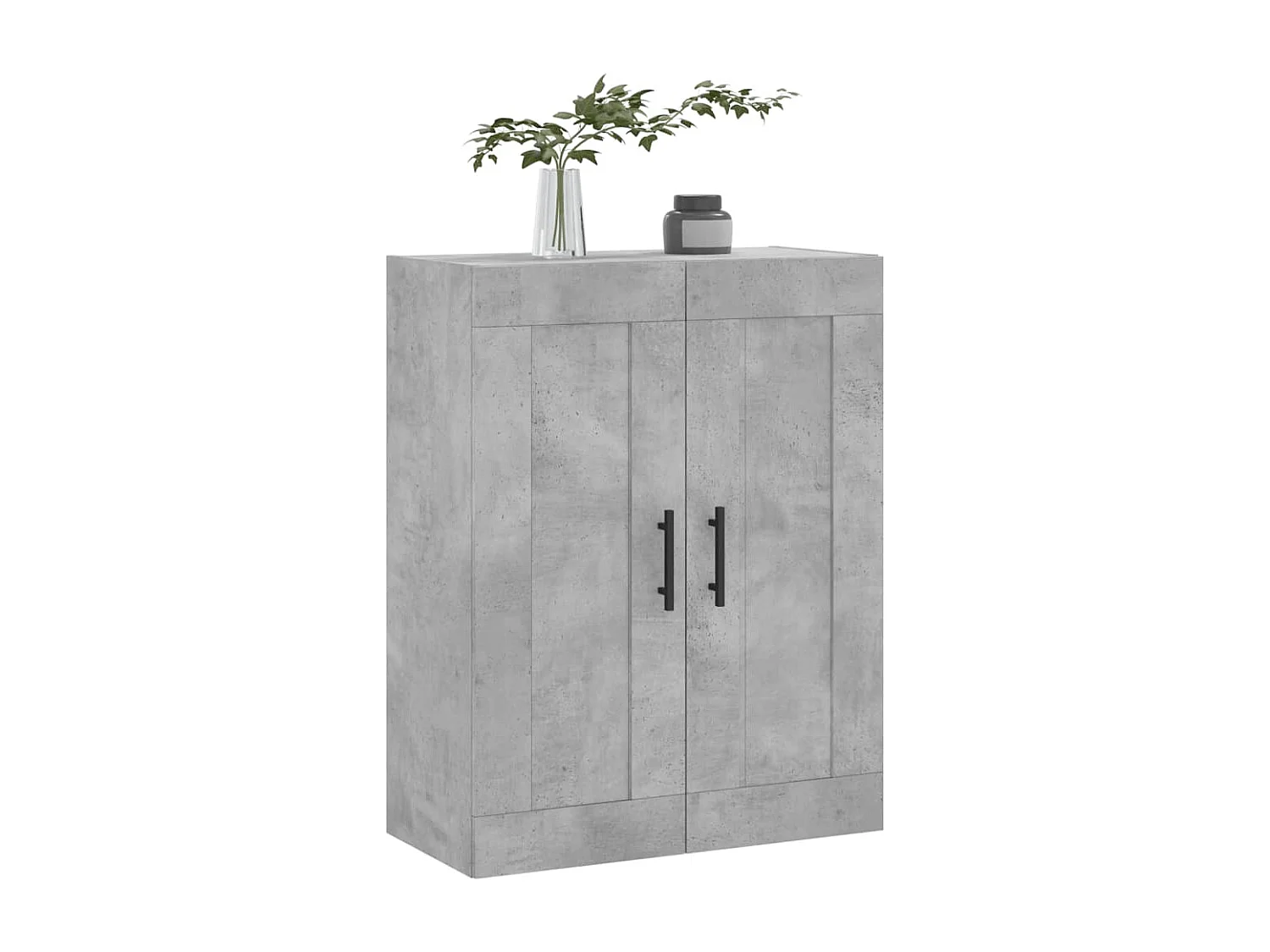 Wandschrank,Wandhängeschrank Betongrau 69,5x34x90 cm Holzwerkstoff -gkd645163