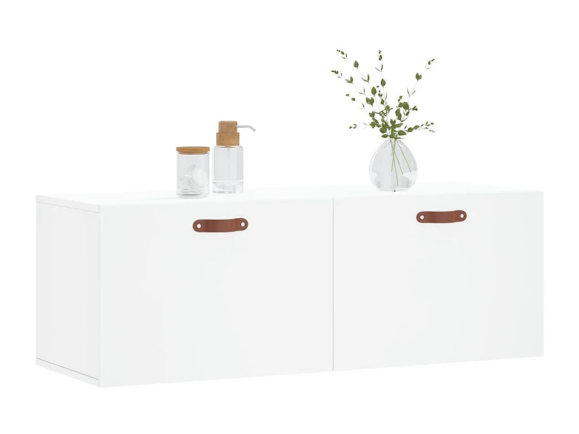 Wandschrank,Wandhängeschrank Weiß 100x36,5x35 cm Holzwerkstoff -gkd711910