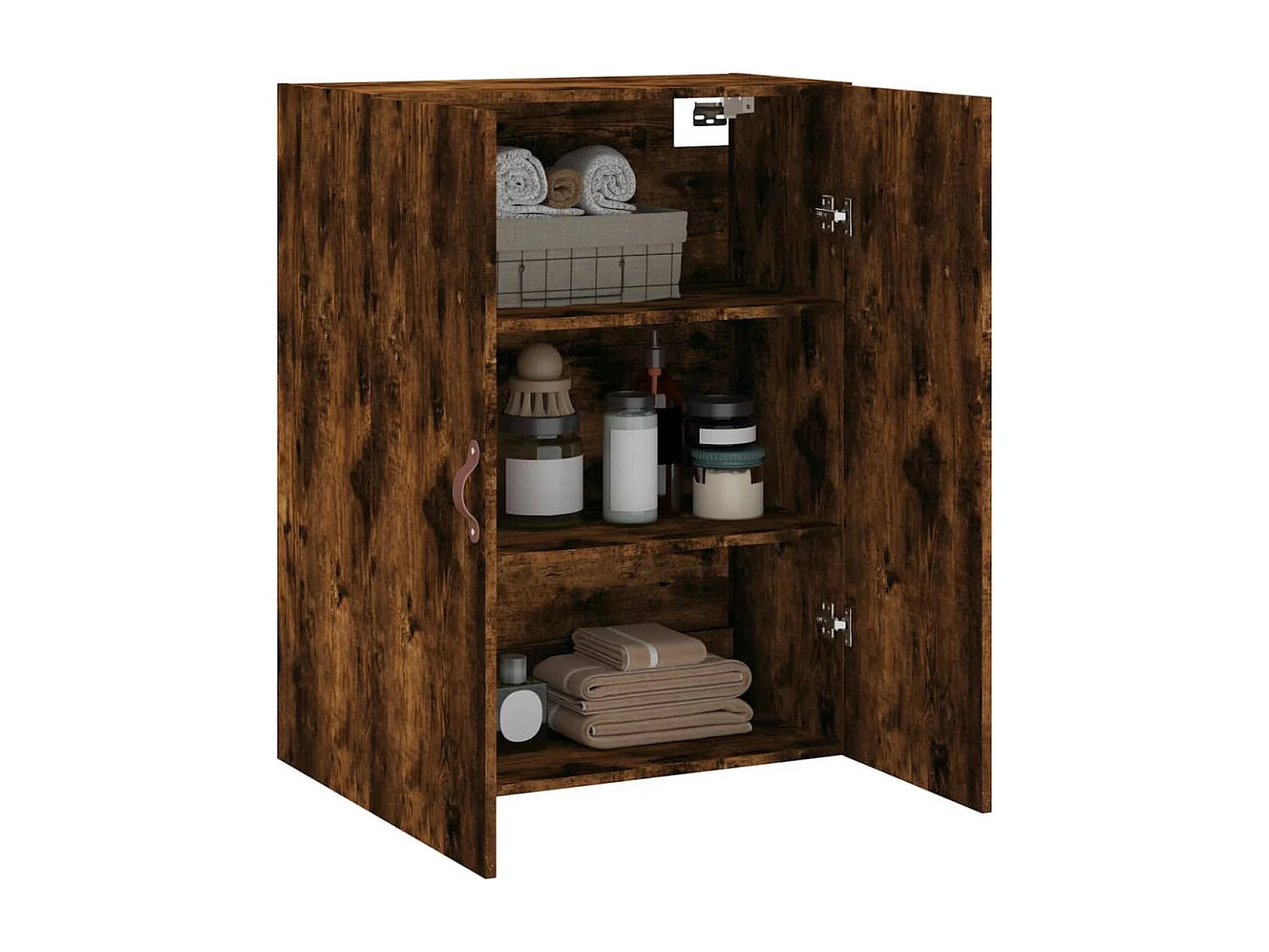 Wandschrank,Wandhängeschrank Räuchereiche 69,5x34x90 cm -gkd472800