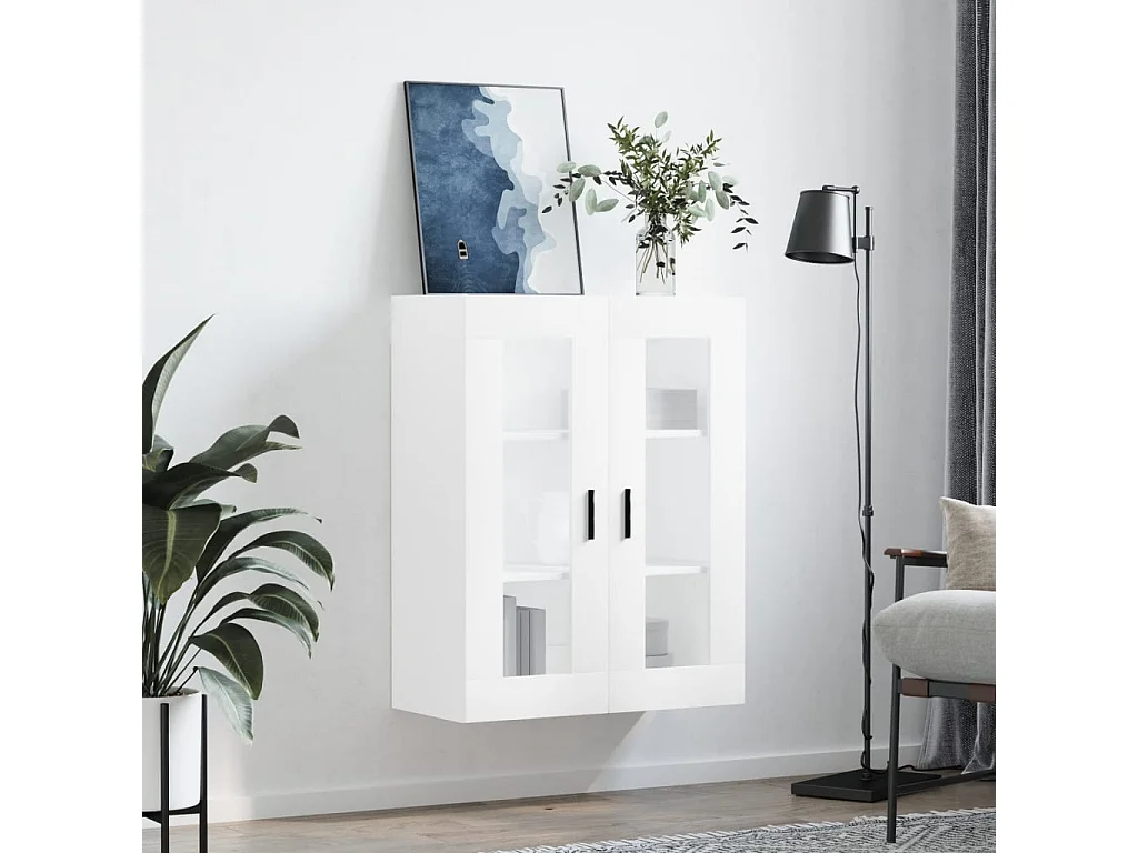 Wandschrank,Wandhängeschrank Weiß 69,5x34x90 cm -gkd693314