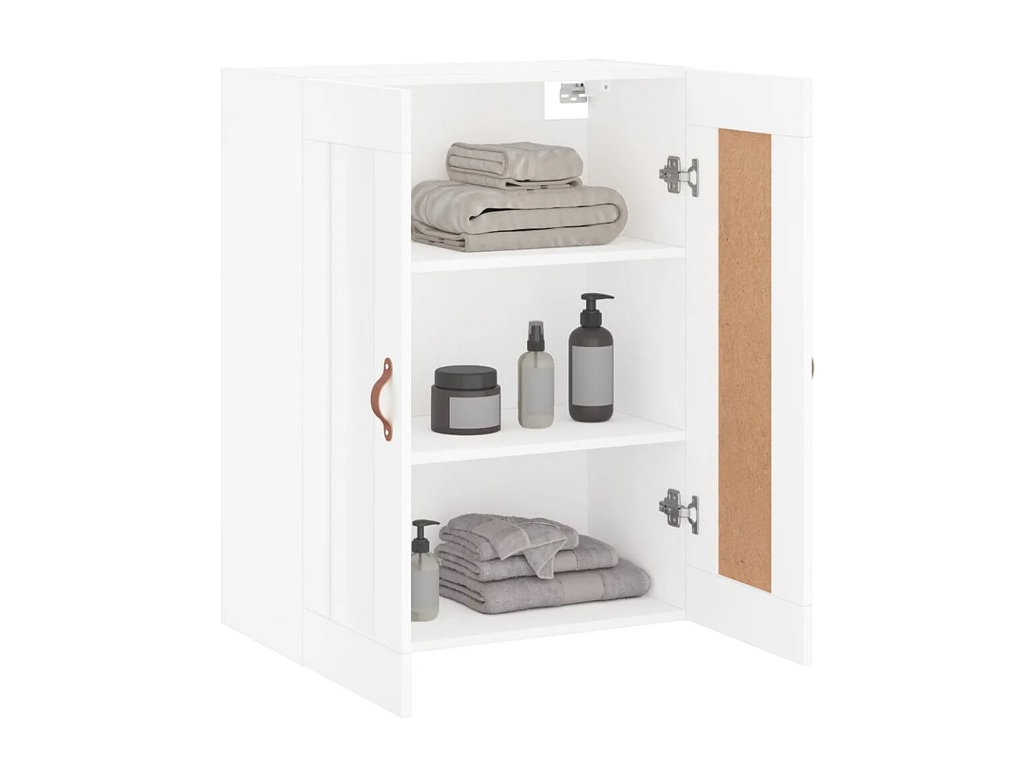 Wandschrank,Wandhängeschrank Weiß 69,5x34x90 cm Holzwerkstoff -gkd435885