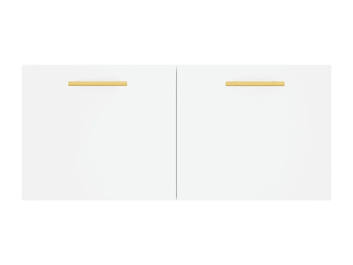 Wandschrank,Wandhängeschrank Weiß 80x36,5x35 cm Holzwerkstoff -gkd12844