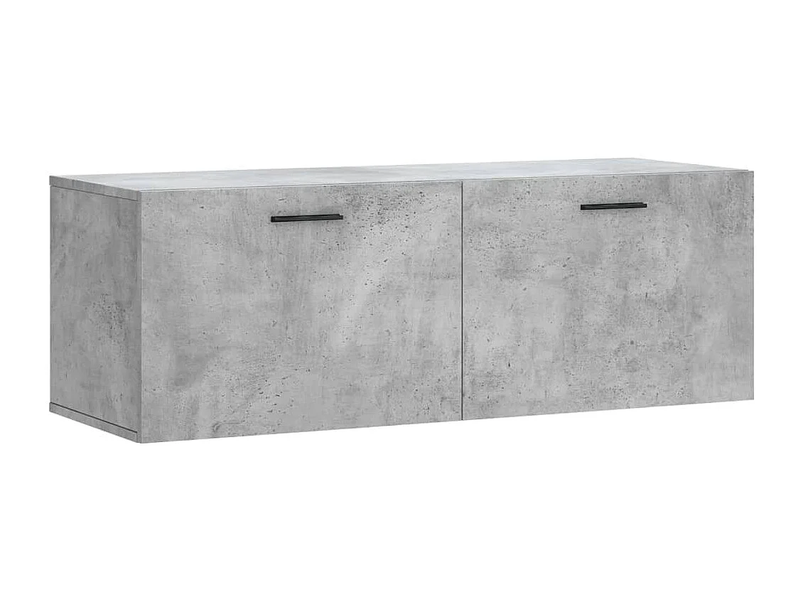 Wandschrank,Wandhängeschrank Betongrau 100x36,5x35 cm Holzwerkstoff -gkd787924
