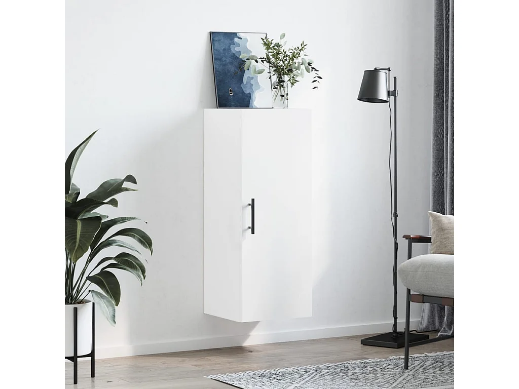 Wandschrank,Wandhängeschrank Weiß 34,5x34x90 cm -gkd21641