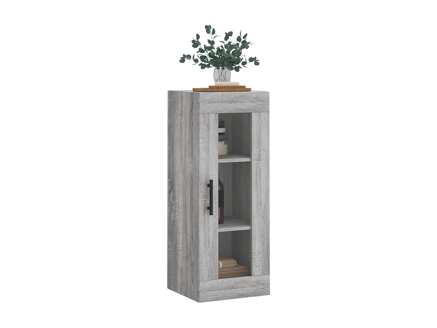 Wandschrank,Wandhängeschrank Grau Sonoma 34,5x34x90 cm -gkd450083