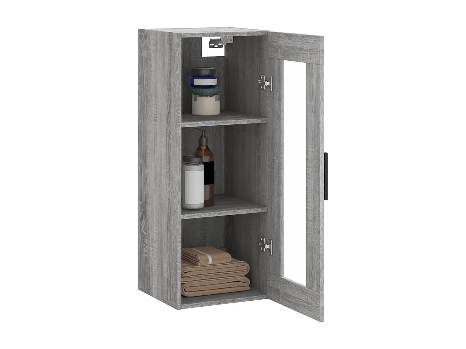Wandschrank,Wandhängeschrank Grau Sonoma 34,5x34x90 cm -gkd450083