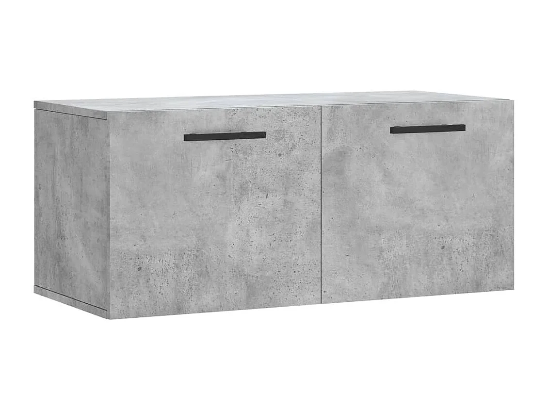 Wandschrank,Wandhängeschrank Betongrau 80x36,5x35 cm Holzwerkstoff -gkd508153
