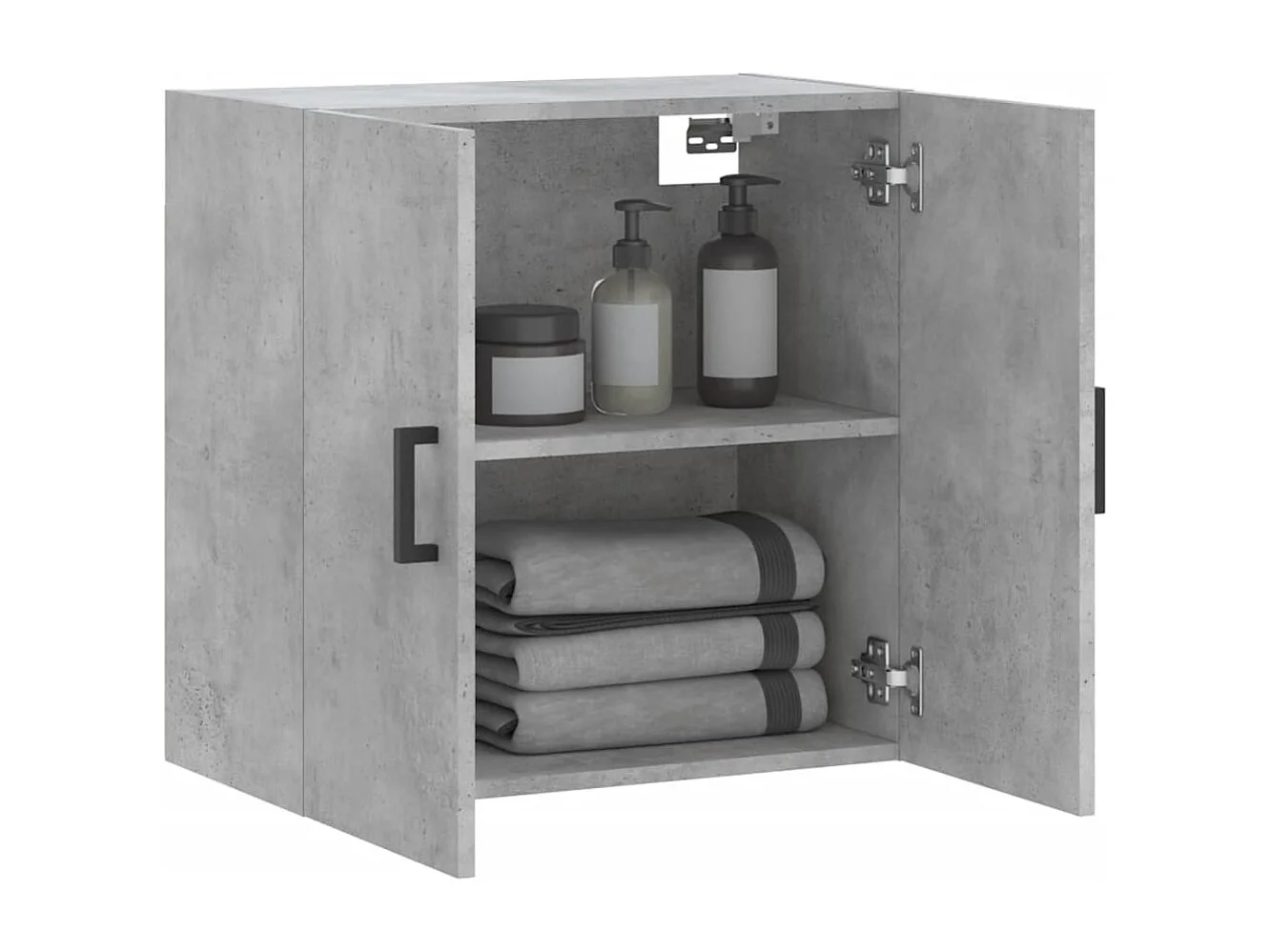 Wandschrank,Wandhängeschrank Betongrau 60x31x60 cm Holzwerkstoff -gkd587668