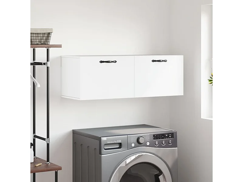 Wandschrank,Wandhängeschrank Weiß 100x36,5x35 cm Holzwerkstoff -gkd343118