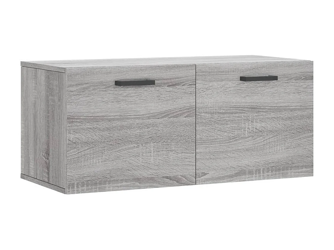 Wandschrank,Wandhängeschrank Grau Sonoma 80x36,5x35 cm Holzwerkstoff -gkd470040