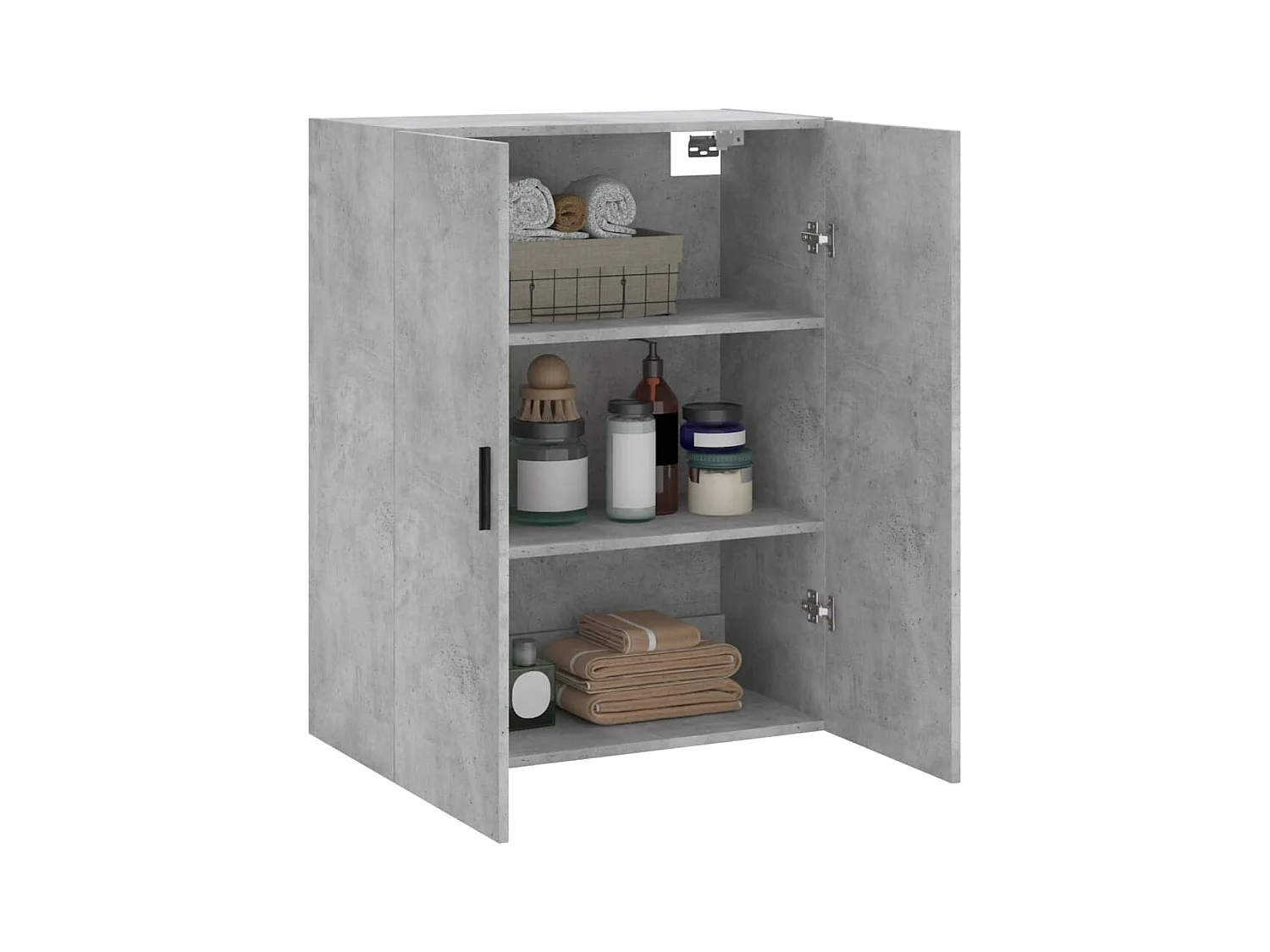 Wandschrank,Wandhängeschrank Betongrau 69,5x34x90 cm -gkd397805