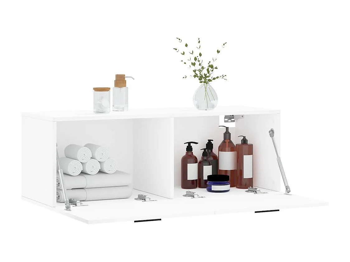 Wandschrank,Wandhängeschrank Weiß 100x36,5x35 cm Holzwerkstoff -gkd103880