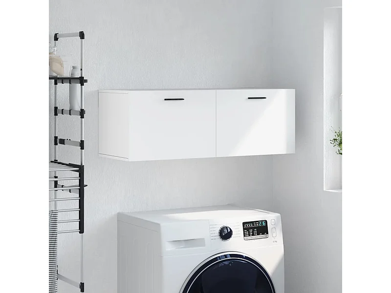 Wandschrank,Wandhängeschrank Weiß 100x36,5x35 cm Holzwerkstoff -gkd103880