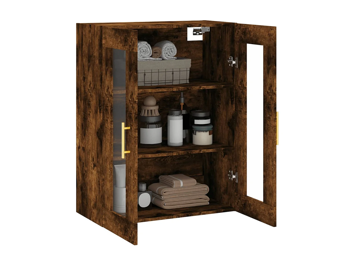 Wandschrank,Wandhängeschrank Räuchereiche 69,5x34x90 cm -gkd718587