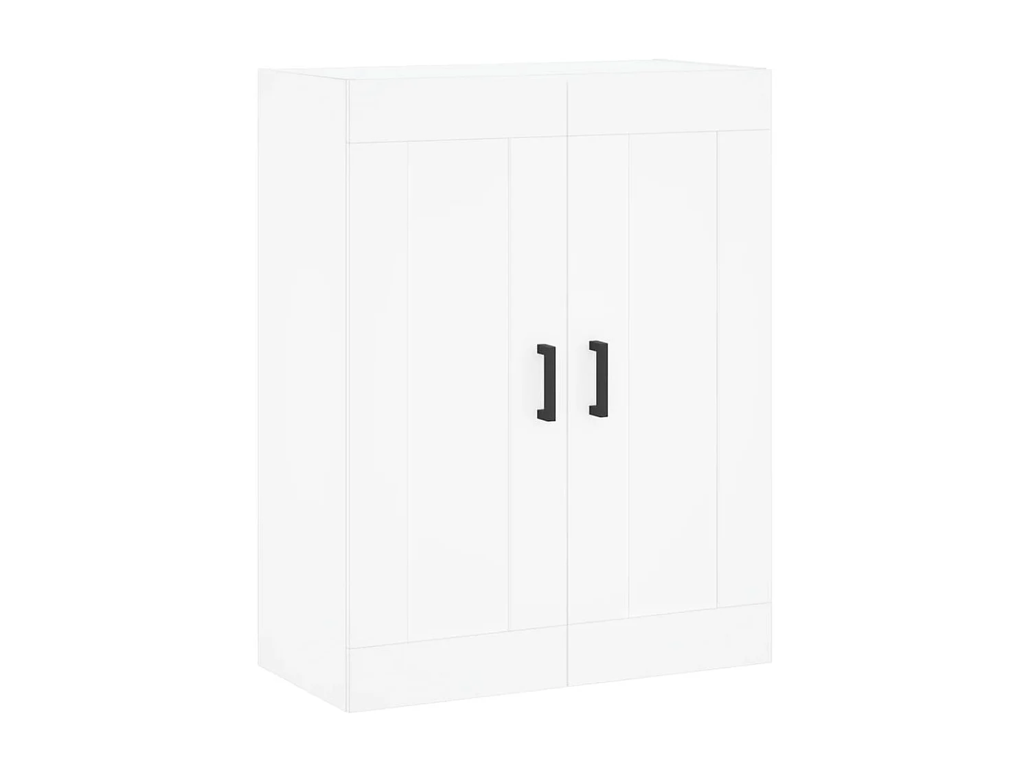 Wandschrank,Wandhängeschrank Weiß 69,5x34x90 cm Holzwerkstoff -gkd112155