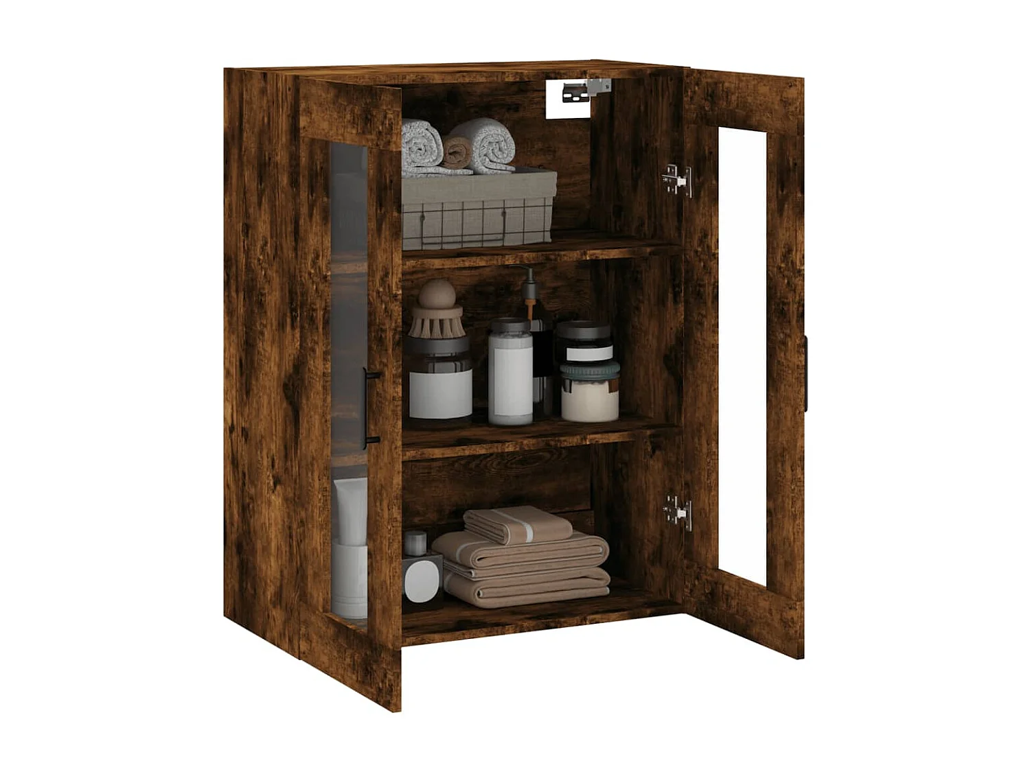 Wandschrank,Wandhängeschrank Räuchereiche 69,5x34x90 cm -gkd972181