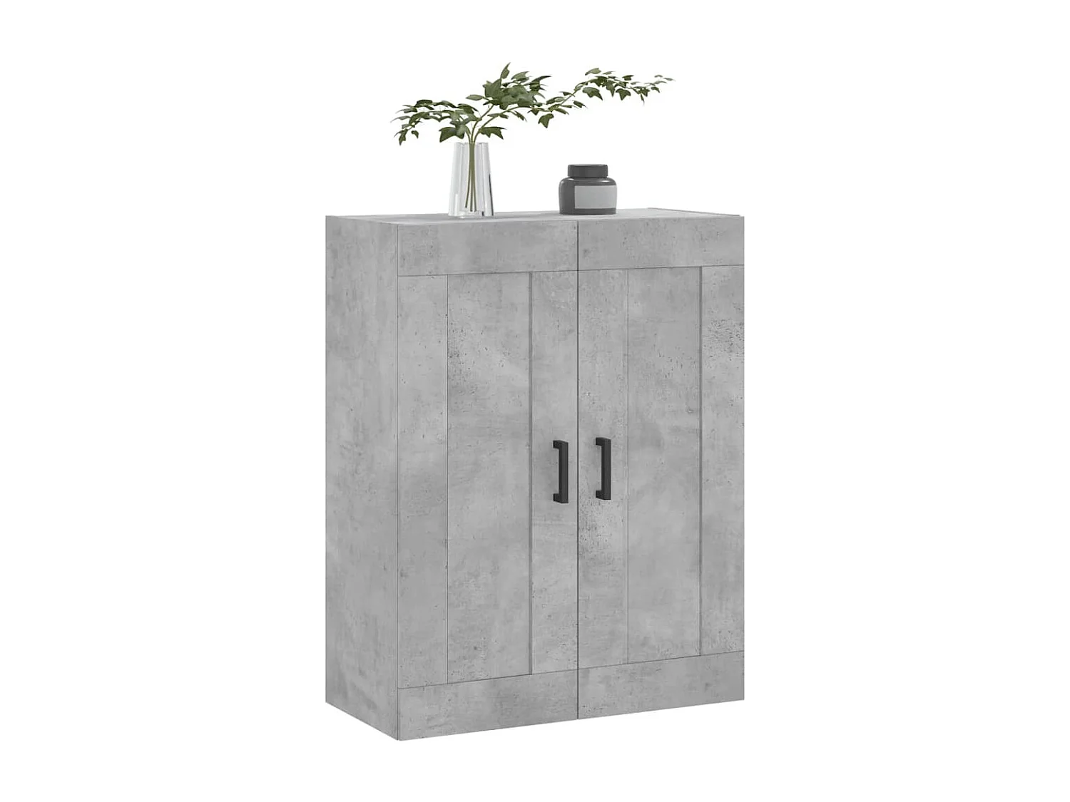 Wandschrank,Wandhängeschrank Betongrau 69,5x34x90 cm Holzwerkstoff -gkd782188