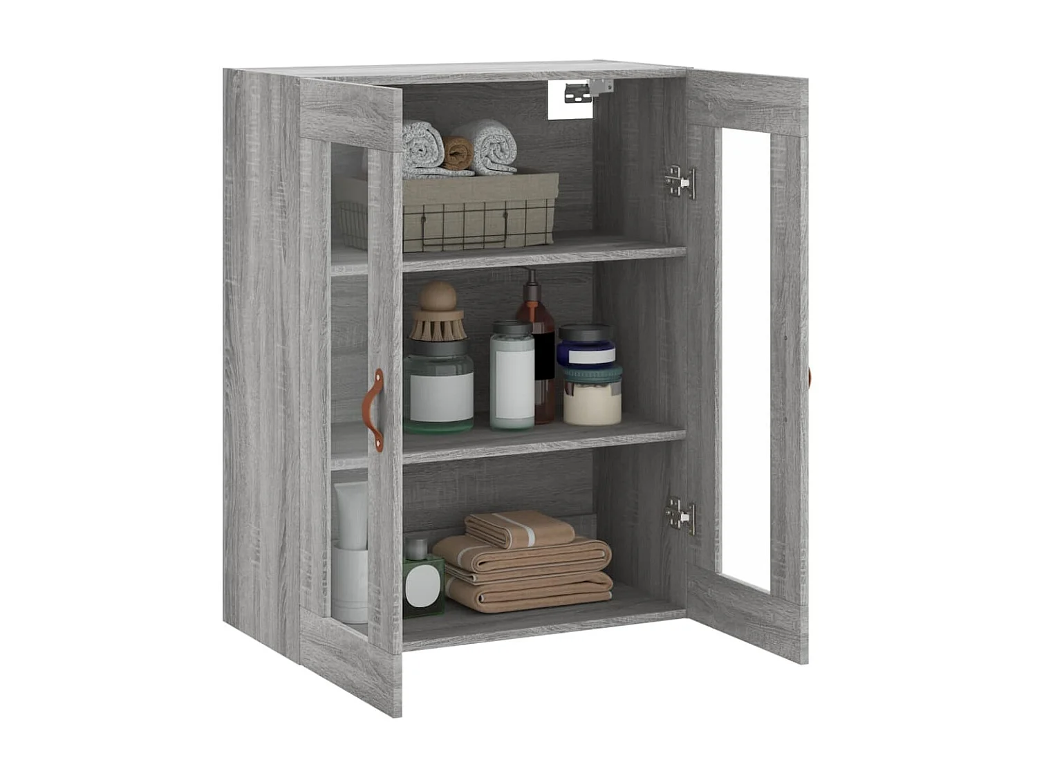 Wandschrank,Wandhängeschrank Grau Sonoma 69,5x34x90 cm -gkd946437