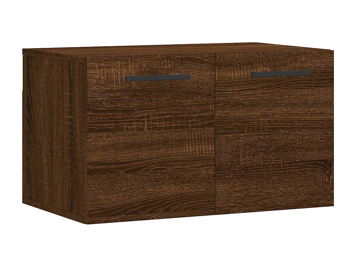 Wandschrank,Wandhängeschrank Braun Eichen-Optik 60x36,5x35cm Holzwerkstoff -gkd181692