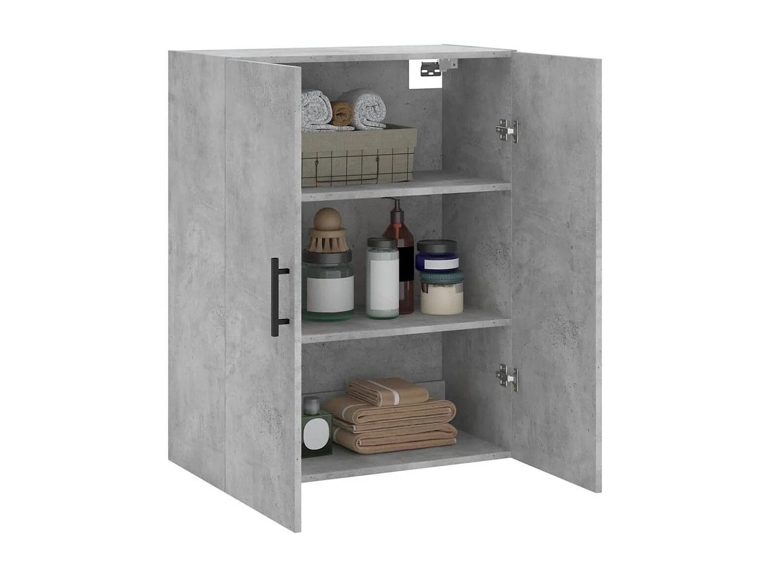 Wandschrank,Wandhängeschrank Betongrau 69,5x34x90 cm -gkd122526