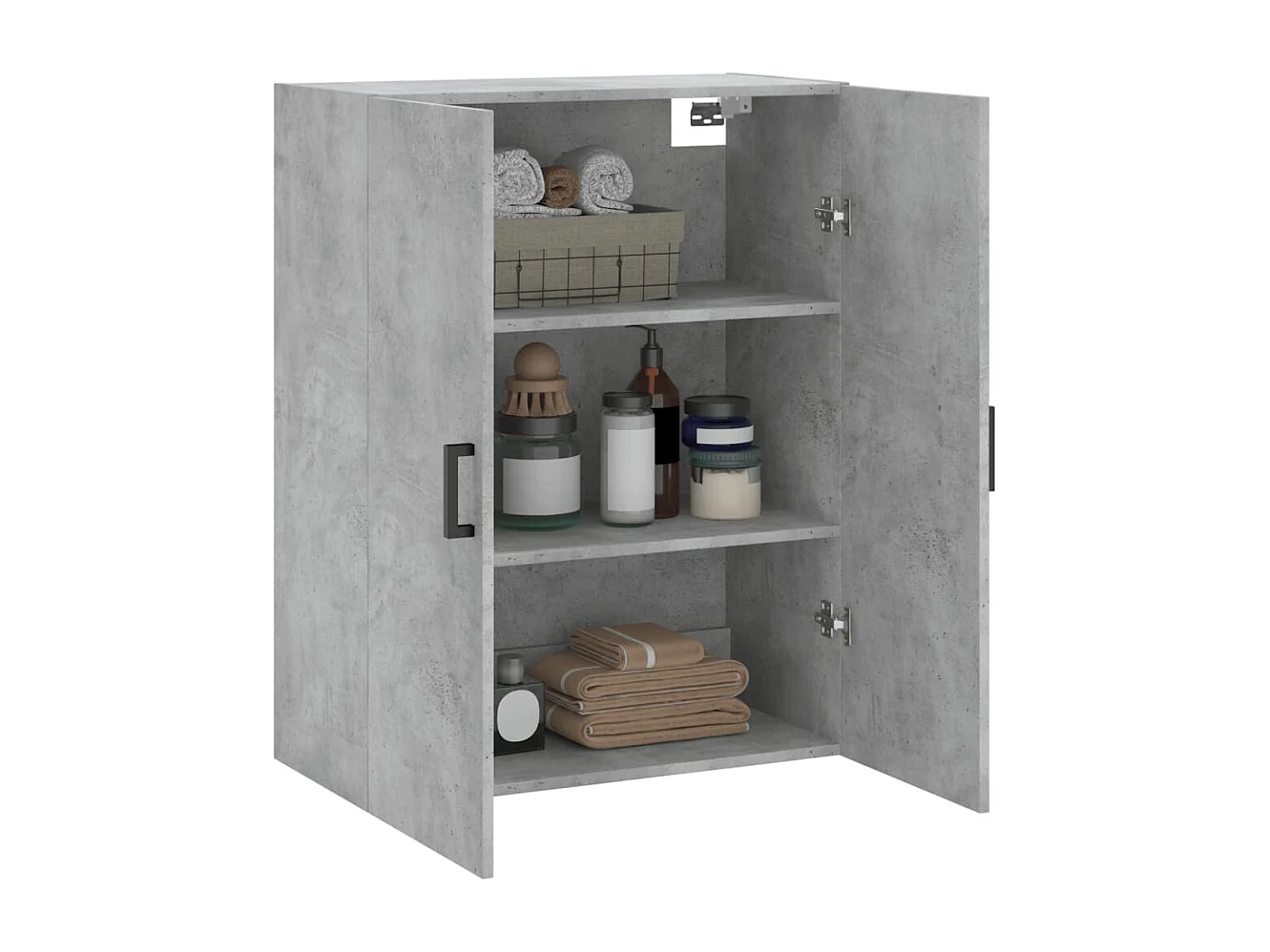 Wandschrank,Wandhängeschrank Betongrau 69,5x34x90 cm -gkd799297
