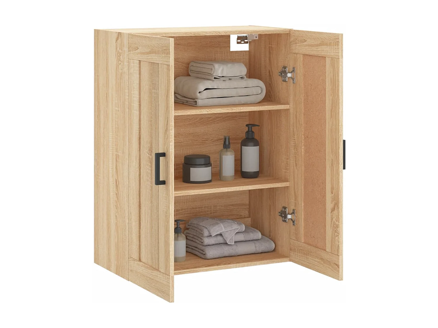 Wandschrank,Wandhängeschrank Sonoma-Eiche 69,5x34x90 cm Holzwerkstoff -gkd435349