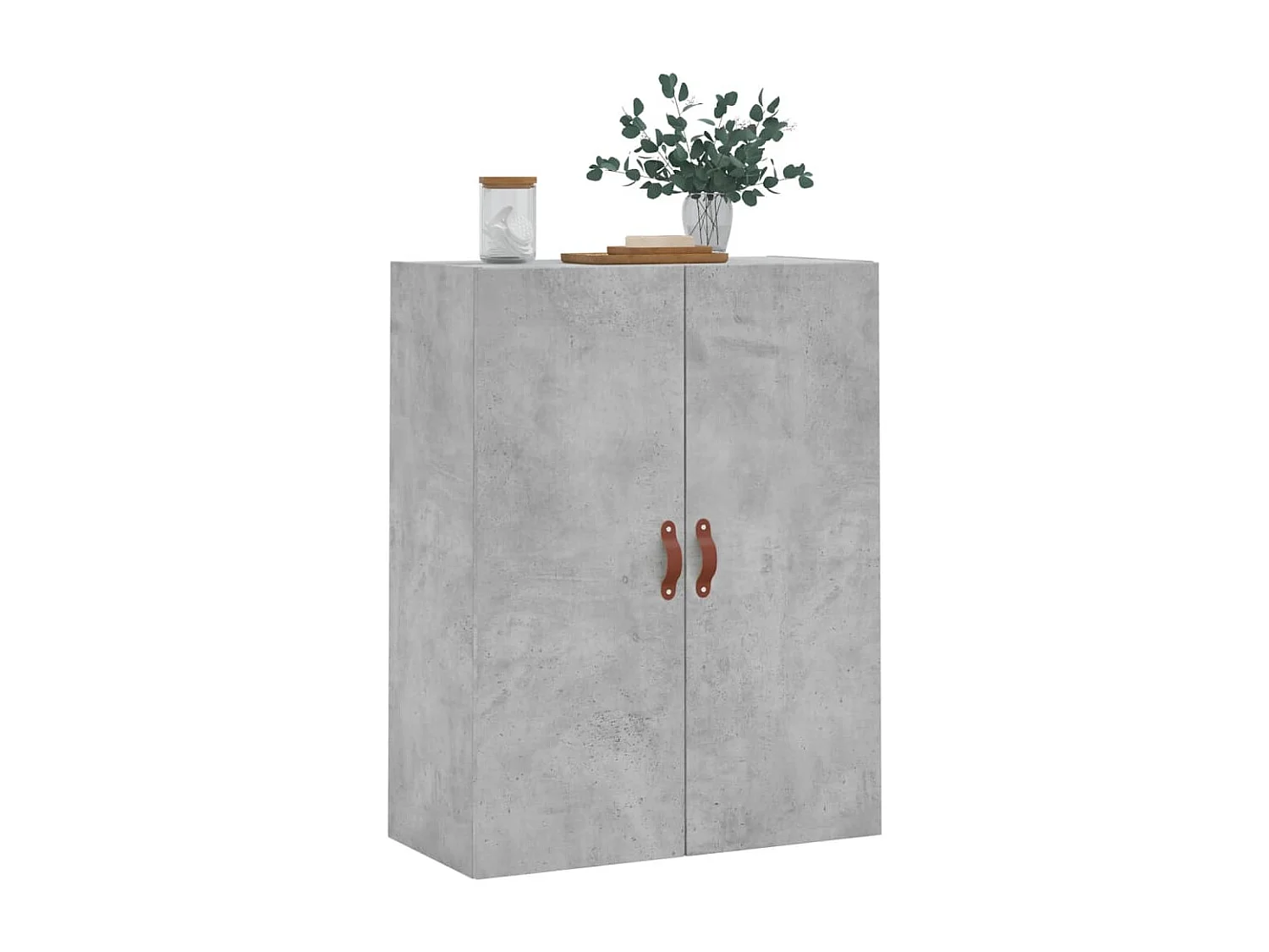 Wandschrank,Wandhängeschrank Betongrau 69,5x34x90 cm -gkd739968