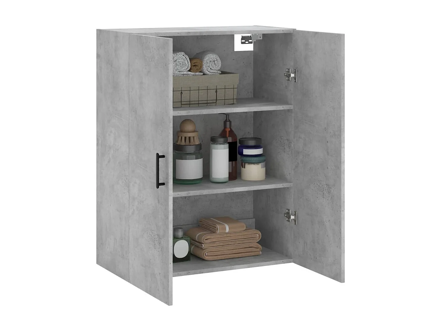 Wandschrank,Wandhängeschrank Betongrau 69,5x34x90 cm -gkd502839