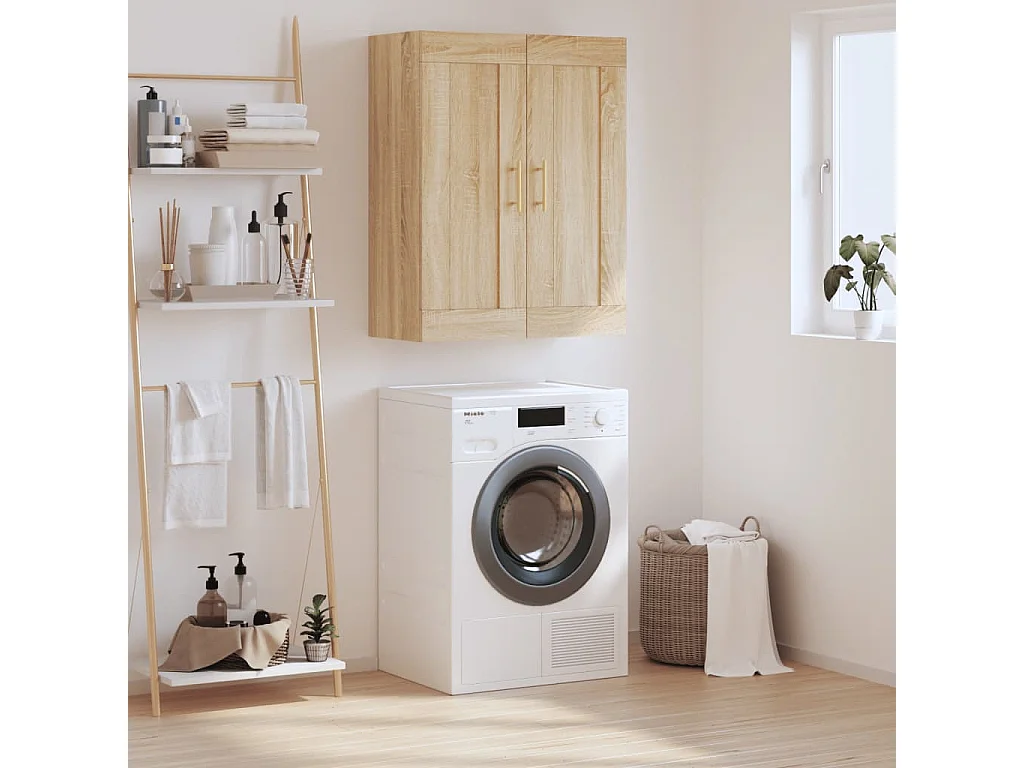 Wandschrank,Wandhängeschrank Sonoma-Eiche 69,5x34x90 cm Holzwerkstoff -gkd761907