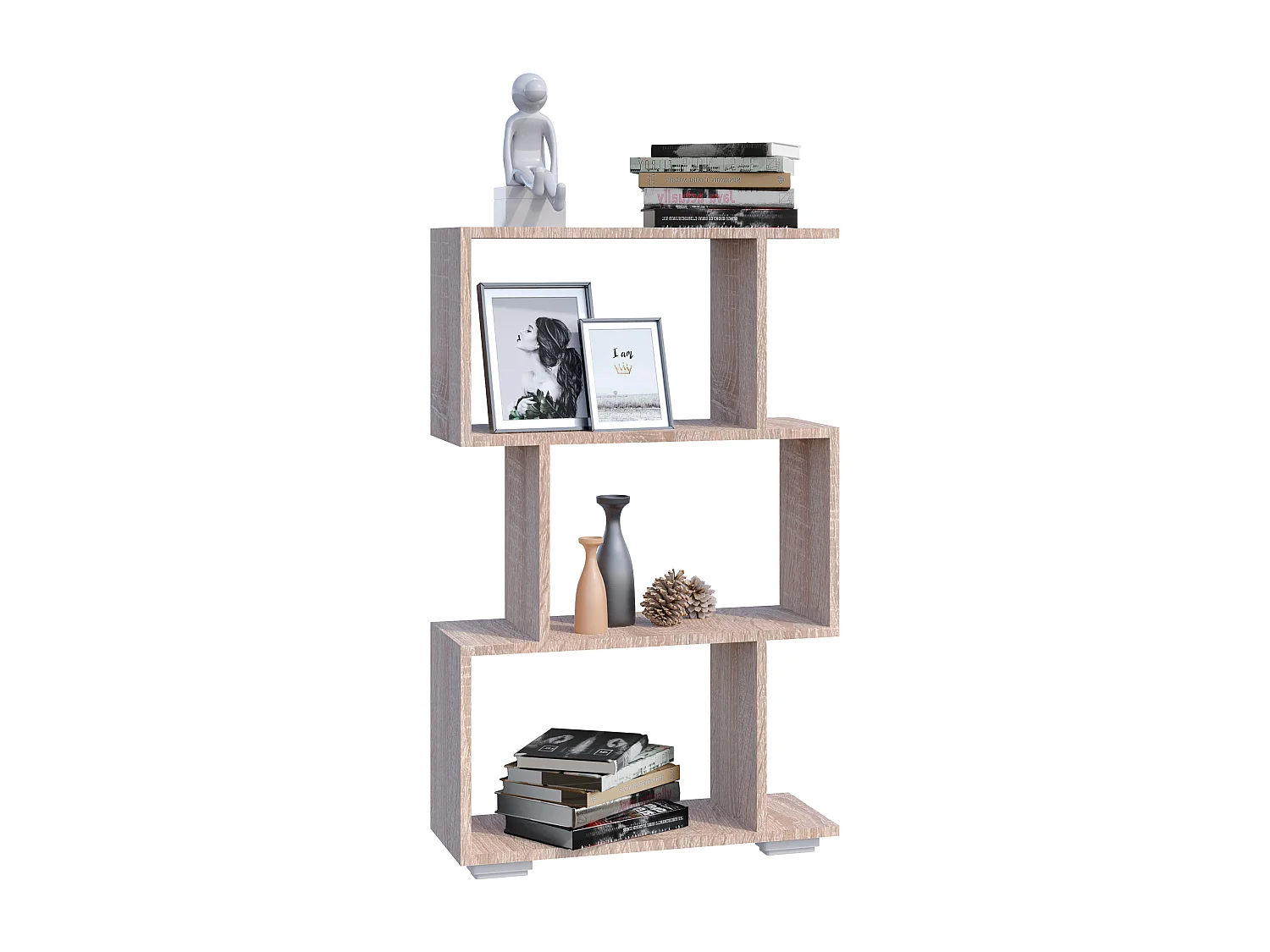 Stand Rack Palusa Sonoma Oak H. 97 x W. 60 x D. 24 cm
