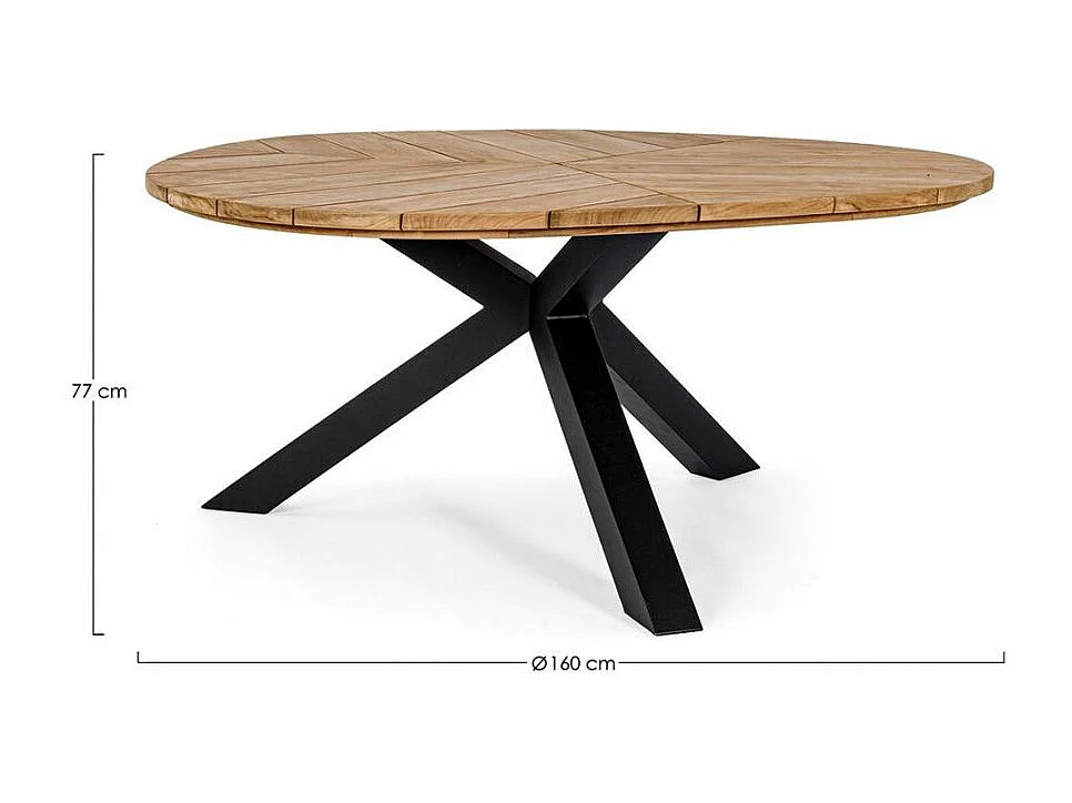 Table de Jardin 8 places PALMDALE Carbone