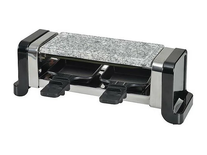 RACLETTE DUO GRILL/PIERRE350W NOIRE KITCHENCHEF - GR202-350N