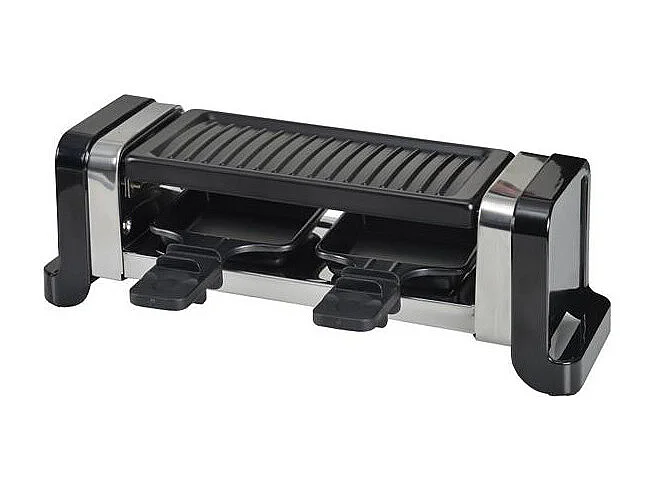 RACLETTE DUO GRILL/PIERRE350W NOIRE KITCHENCHEF - GR202-350N