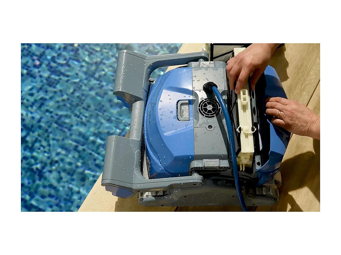 Dolphin Robot electrique de piscine fond, parois et ligne d'eau avec chariot - ms4