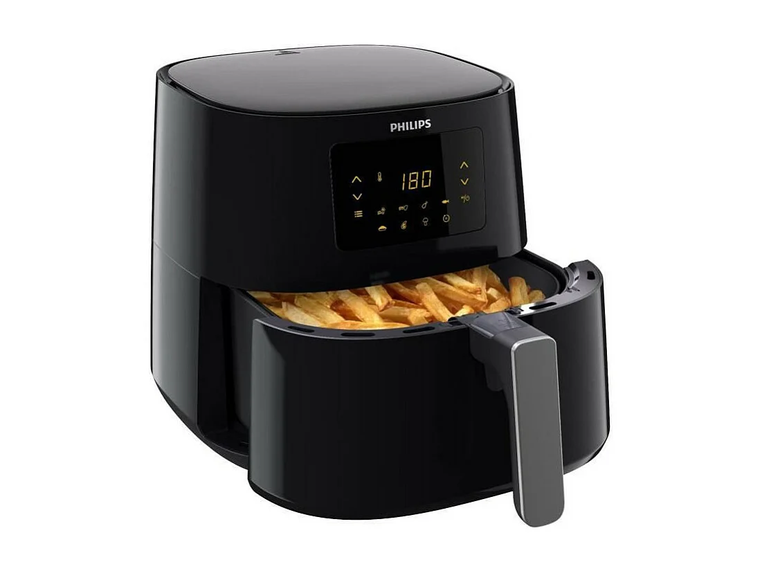Friteuse sans huile PHILIPS Airfryer XL Série 3000 HD9270/70, 1,2 kg, Technologie Rapid Air, 7 préréglages, noir