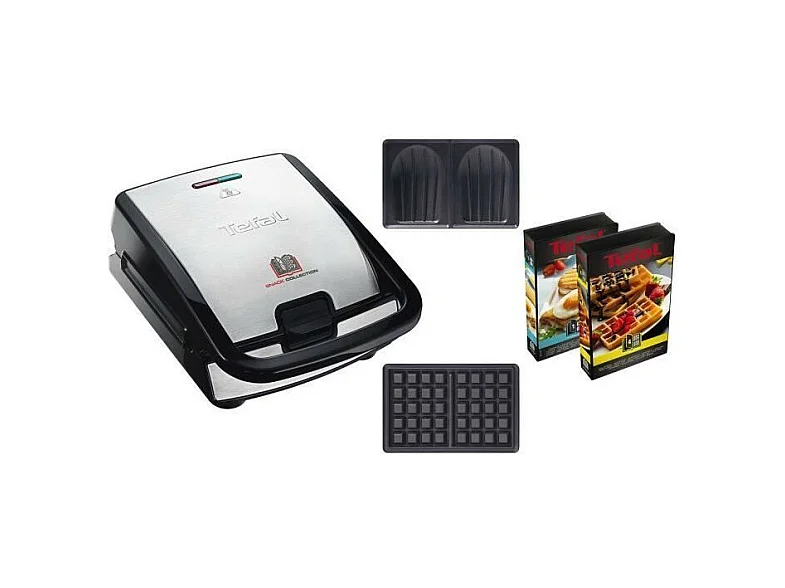 TEFAL Gaufrier multifonction Snack collection - SW853D12 - Inox
