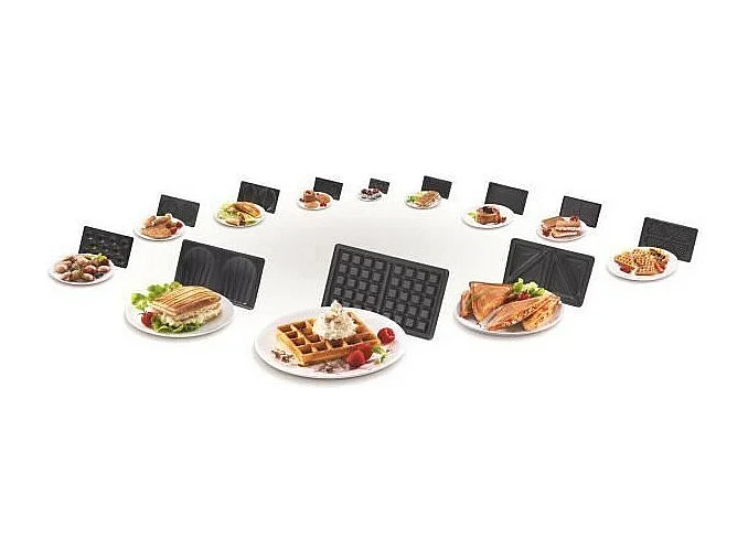 TEFAL Gaufrier multifonction Snack collection - SW853D12 - Inox