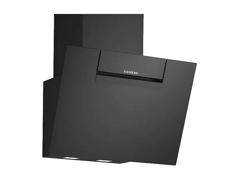 Siemens Hotte décorative inclinée 60cm 768m3/h noir - LC67KFN60