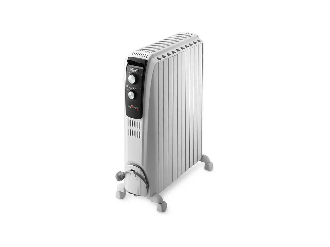 Radiateur bain d'huille Dragon4 DELONGHI - 2500W - 3 allures de chauffe - Technologie Real Energy - Effet cheminée