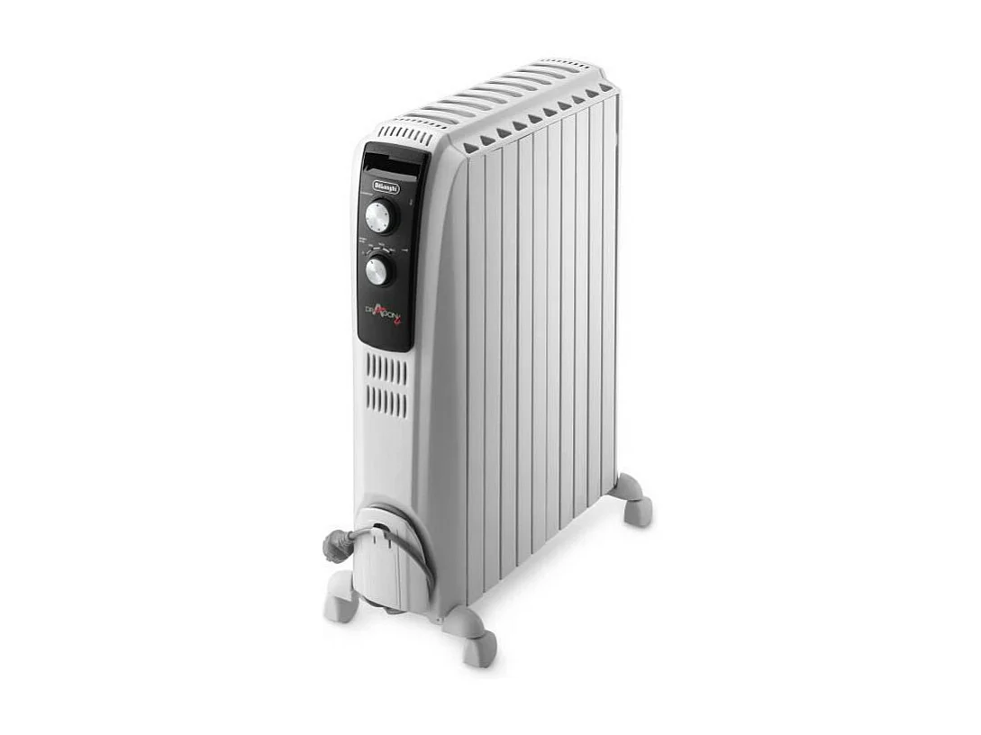Radiateur bain d'huille Dragon4 DELONGHI - 2500W - 3 allures de chauffe - Technologie Real Energy - Effet cheminée