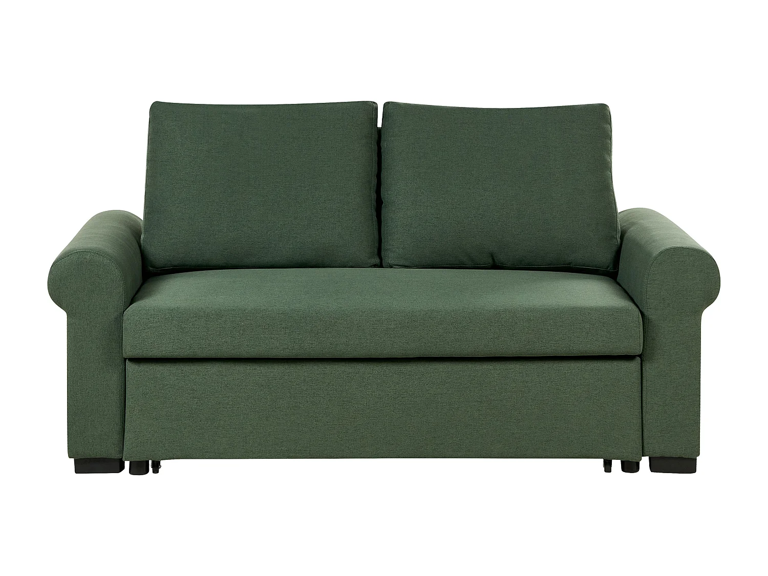 Canapé-lit 2 places SILDA Tissu Vert foncé